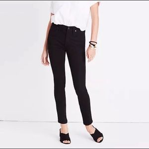 Madewell Black High Rise Summer Skinny Jeans